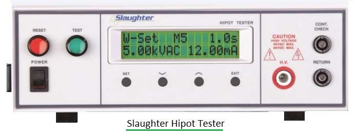 Slaughter Hipot tester