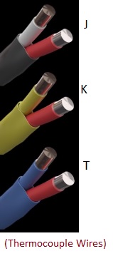 Types of Thermocouple wires-J,K,T
